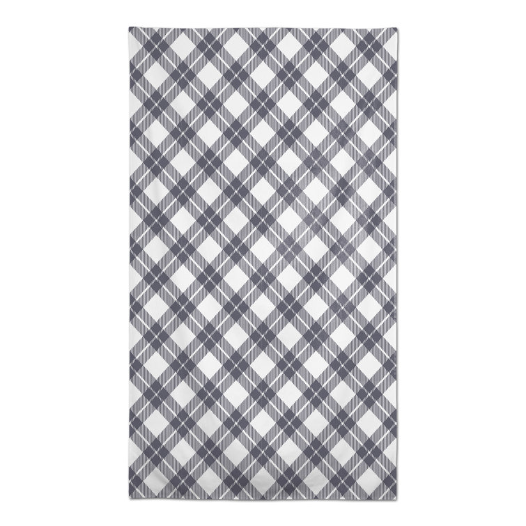 Gracie Oaks Abdul Karim Rectangle Plaid Cotton Twill Tablecloth Wayfair